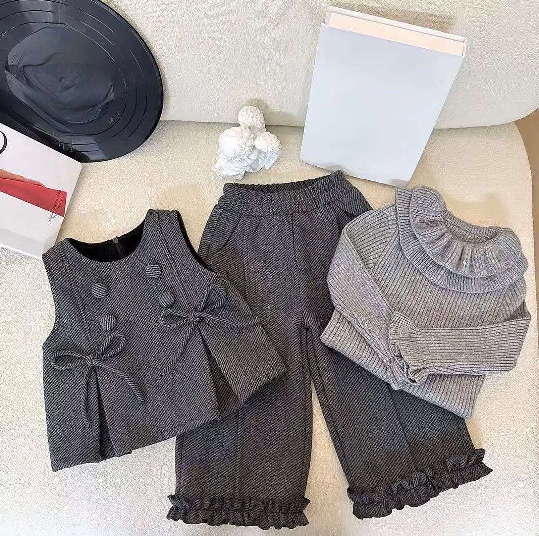 جلیقه شلوار کشمیر/ بلوز تریکو