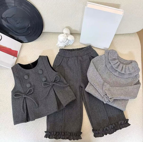 جلیقه شلوار کشمیر/ بلوز تریکو