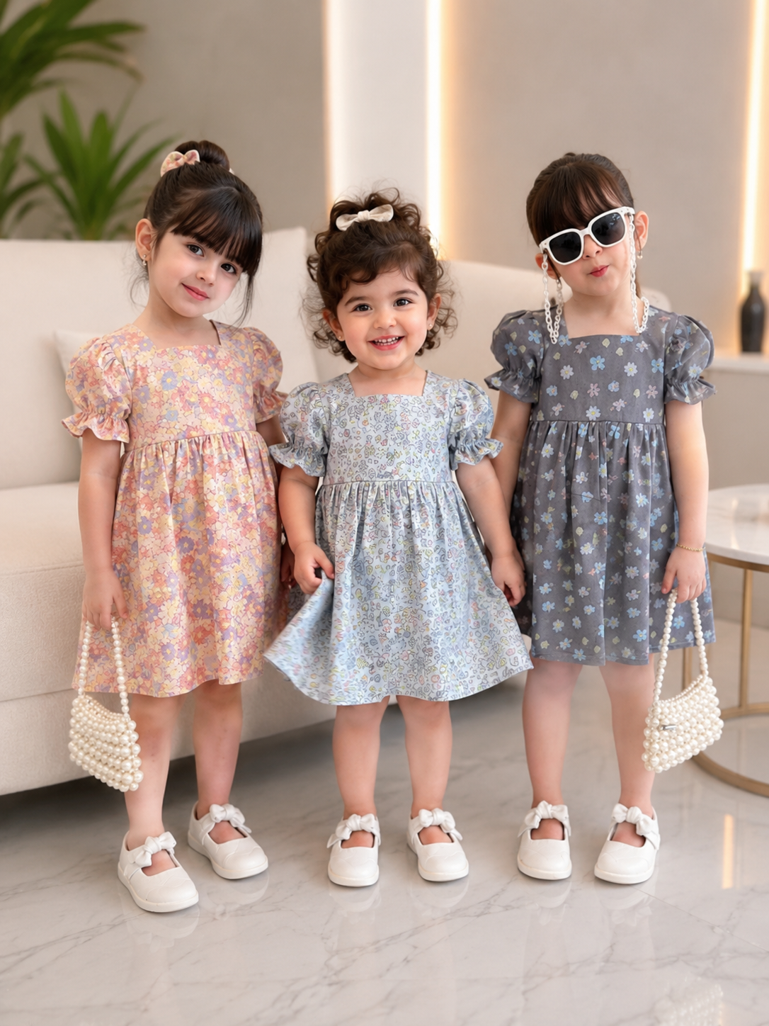 پیراهن دخترانه پریناز تابستونی🎀