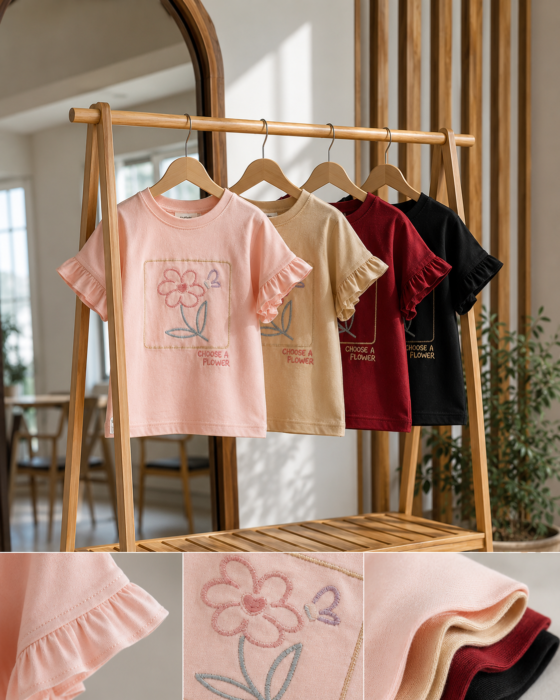 تیشرت تک دخترانه 🎀