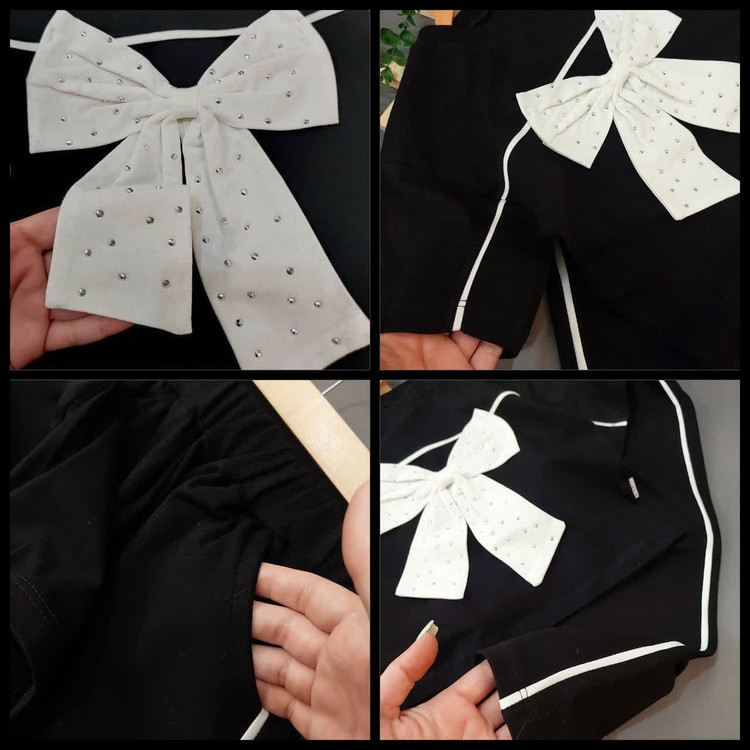 تیشرت شلوار پاپیون 🎀