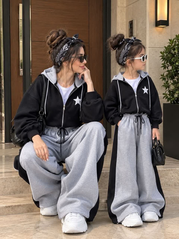 سه تیکه سویشرت شلوار و بلوز ستاره ✨